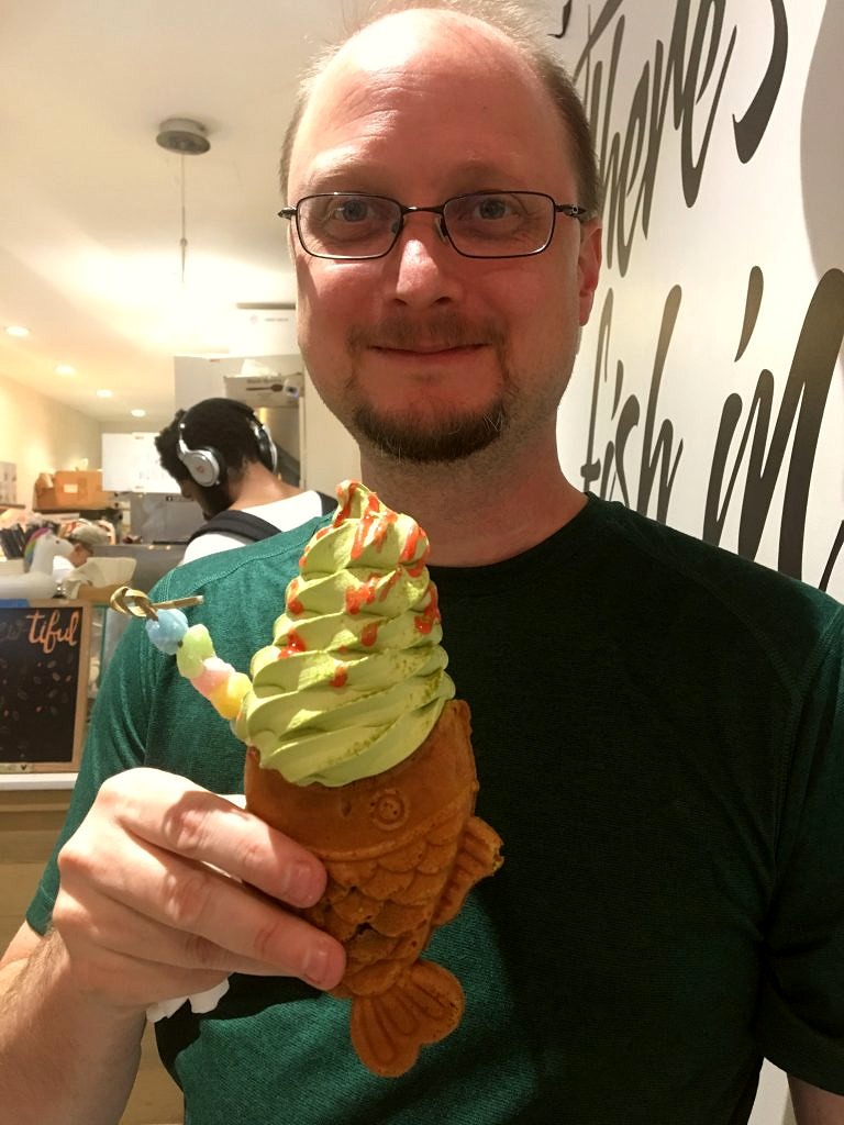 new york city-ice cream-taiyaki-fish cone