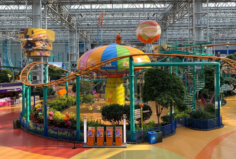 Visiting Nickelodeon Universe in The Mall of America