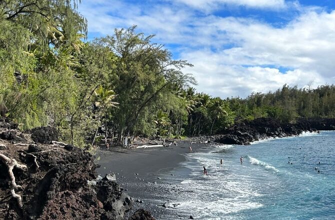 Kehena Black Sand Beach-Big Island-Hawaii