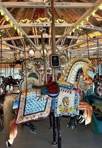 hand carved-hand painted-carousel horses