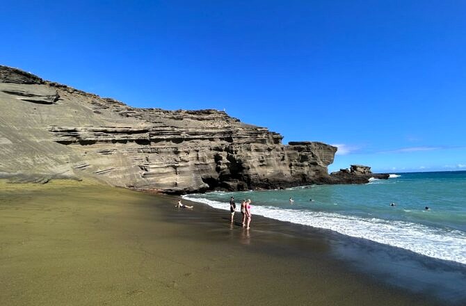 Hawaii’s Green Sand Beach-The Big Island